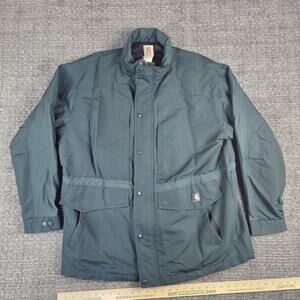 Vintage Carhartt Men's Chore Coat C08 Hunter Green Insulated EXCELLENT Size XL